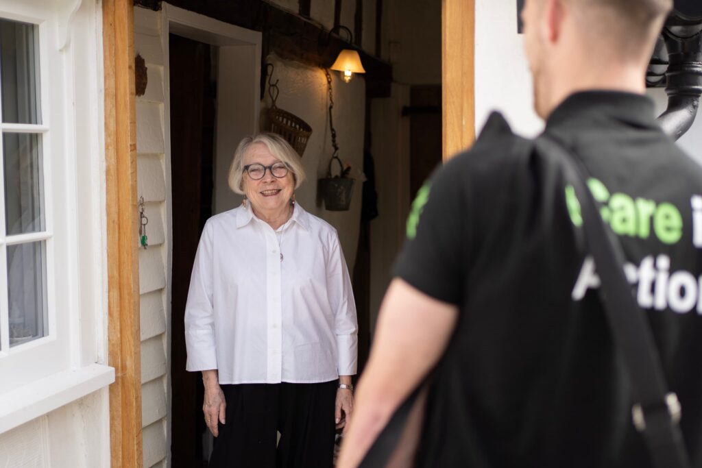 Disaster Care Technician with Homeowner