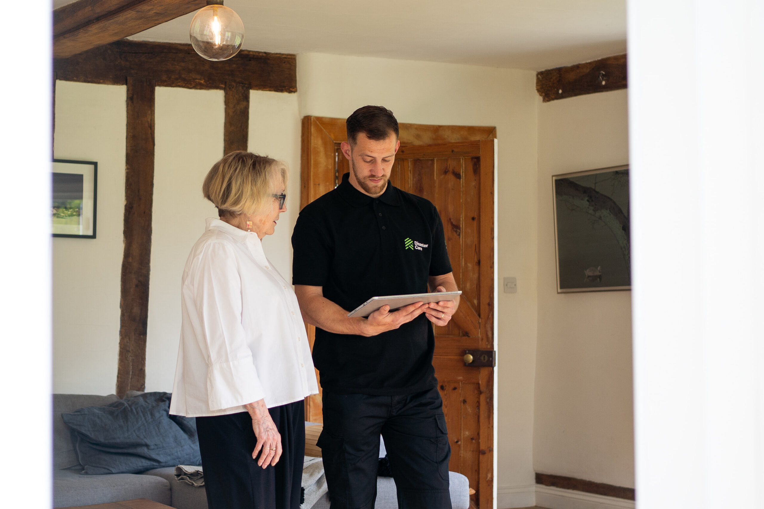 Disaster Care Technician with Homeowner 
