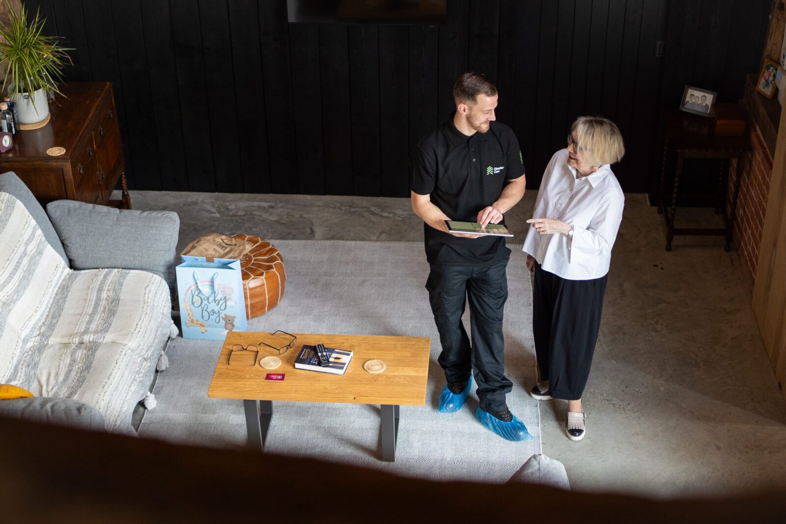 Homeowner With Disaster Care Specialist