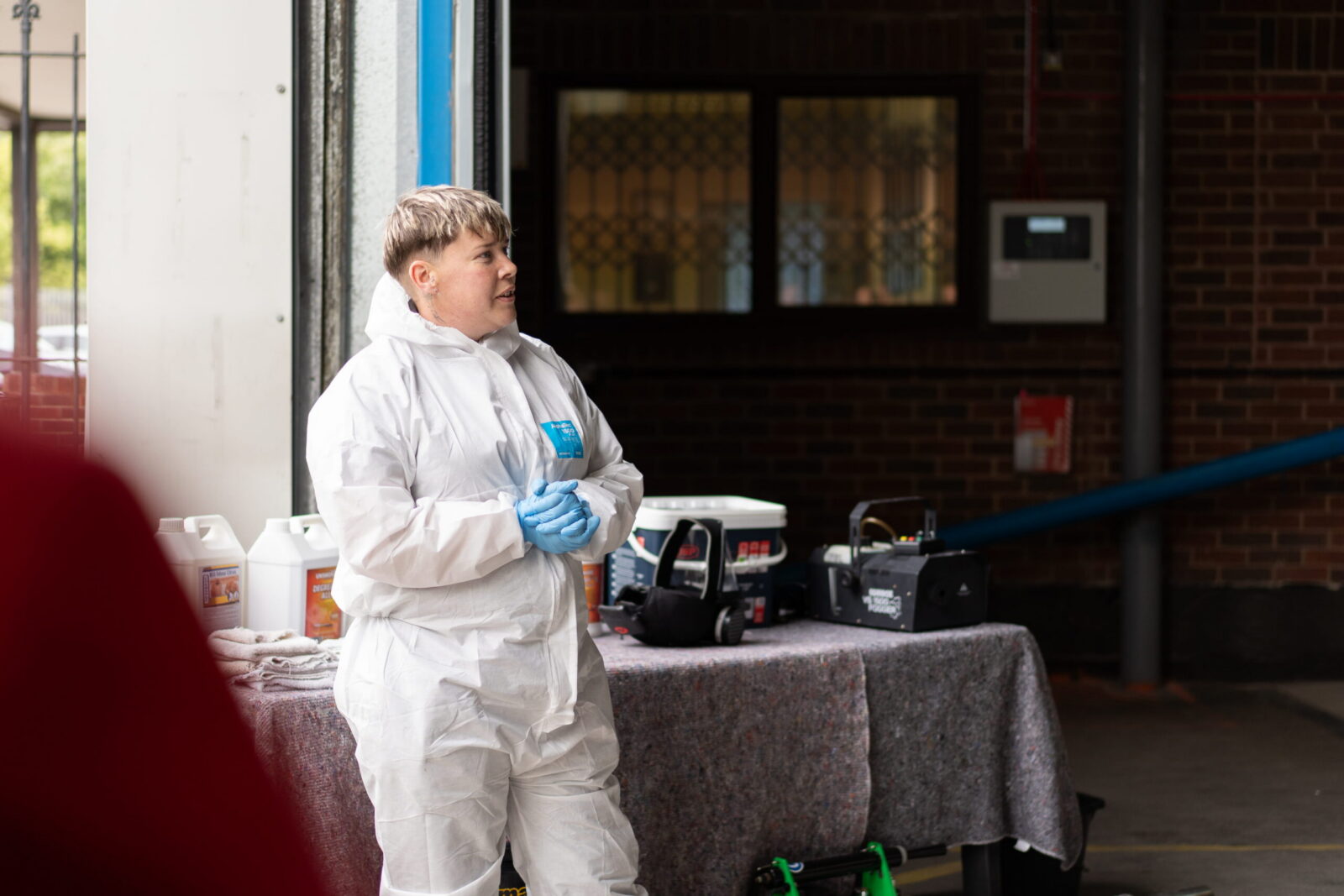 Disaster Care Cleaning Specialist In Full PPE
