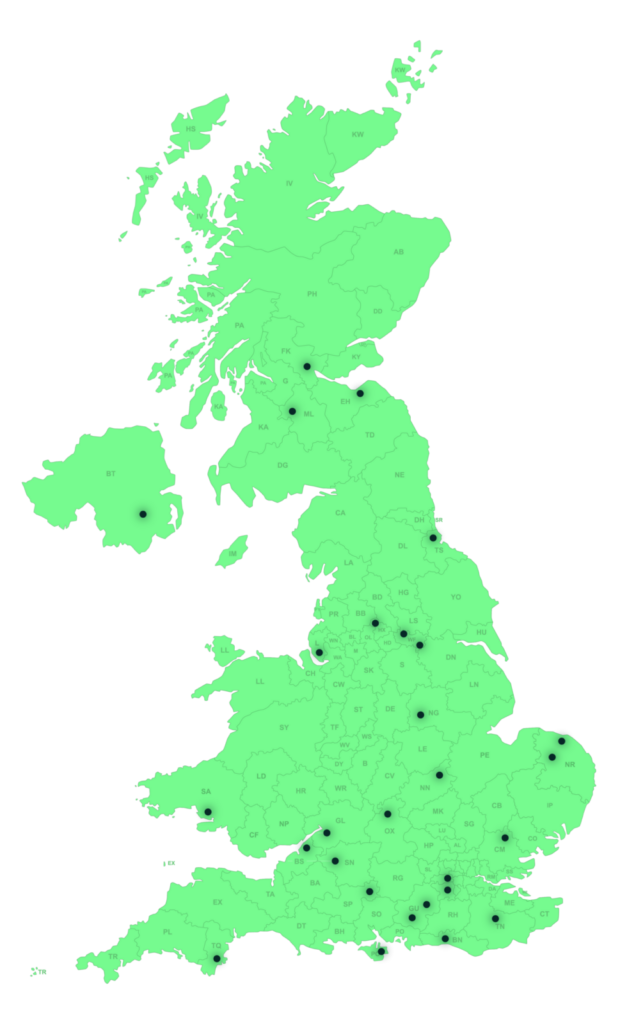 Disaster Care Network: 29 UK branches providing nationwide disaster recovery coverage 